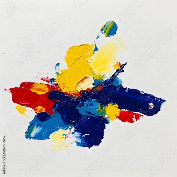 Obraz colorful paint splashes