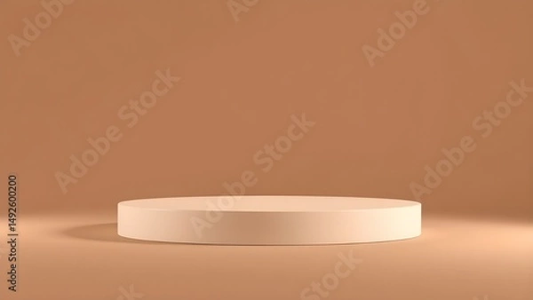 Fototapeta Product Decorating items Background or Contextdescriptive Style Color Palette with 3D Podium And Themed Elements
