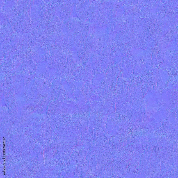 Obraz Seamless plaster wall texture material normal map