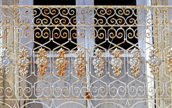 Obraz verschnörkelte Gitter