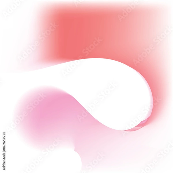 Fototapeta Abstract pink and coral gradient swirl design