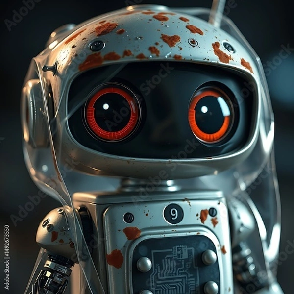 Fototapeta Little cute robots