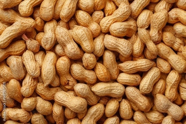 Obraz Abundant Peanuts: A Close-Up, Natural Texture Study