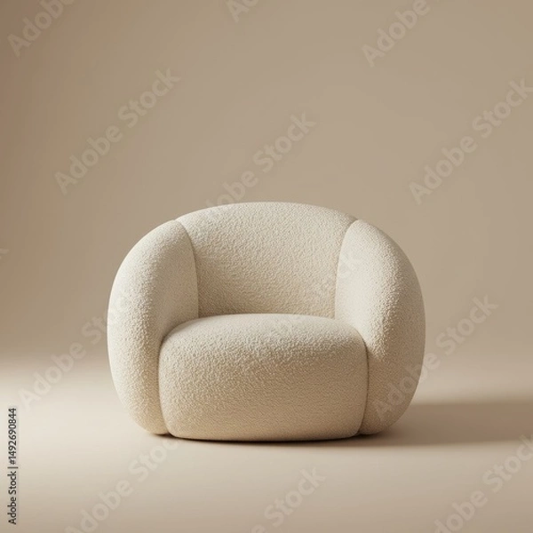 Fototapeta  Single sofa isolated having multicolor background