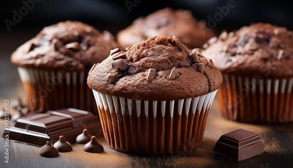 Obraz chocolate muffins