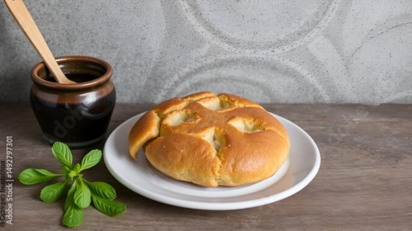 Fototapeta Pan de mur