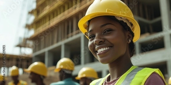 Obraz Smiling Construction Worker