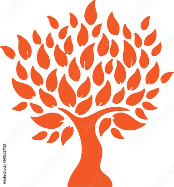 Fototapeta Tree simple icon. Vector ICON all icon Viktor