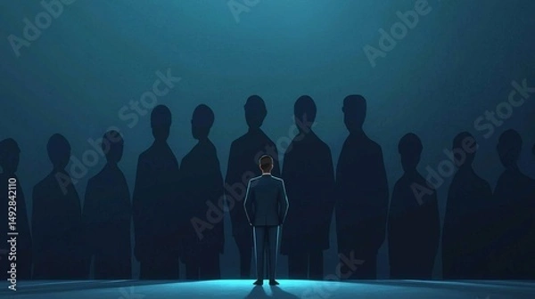 Obraz Executive facing the consequences of unethical behavior.