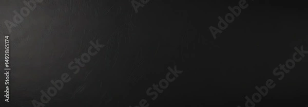 Fototapeta Black leather backdrop, fine textured pattern  Abstract, sophisticated, dark tone ,  luxury,  glossy