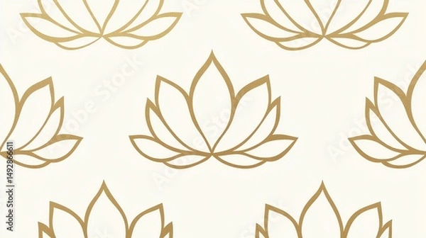 Obraz luxurious Thai gold leaf Kanok pattern