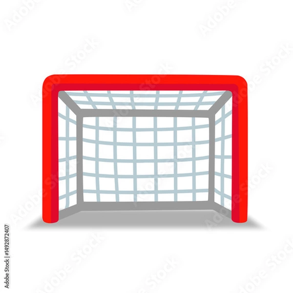 Obraz empty cage on white background isolated 3d image