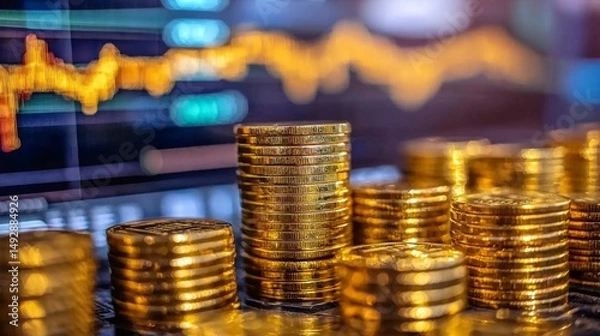 Fototapeta The all-time high in gold prices prompts increased interest in storage solutions. 