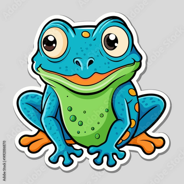 Obraz cartoon frog cartoon