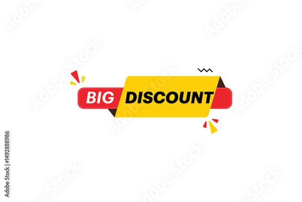 Obraz Big discount tag in vector eps 10.