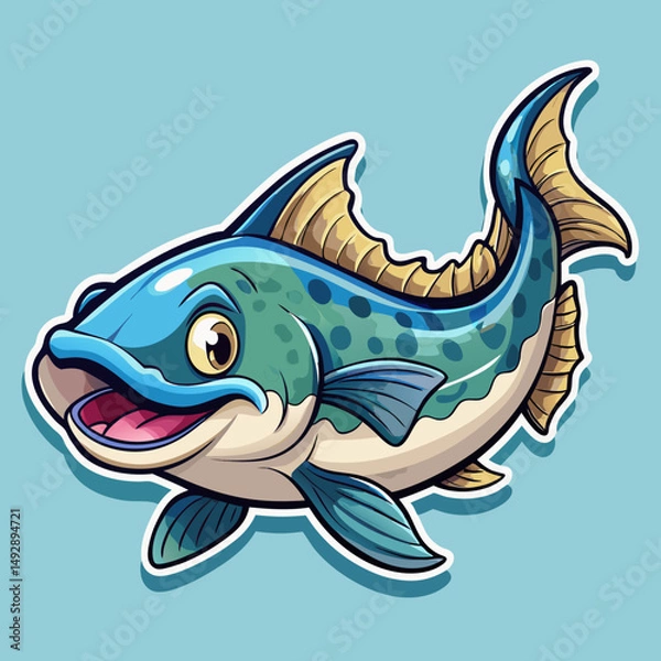Obraz cartoon shark cartoon