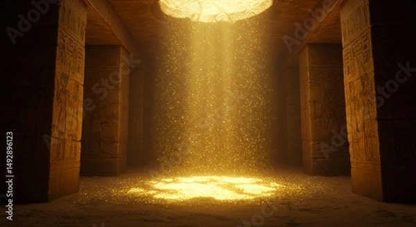 Obraz Ancient Egyptian Tomb with Light