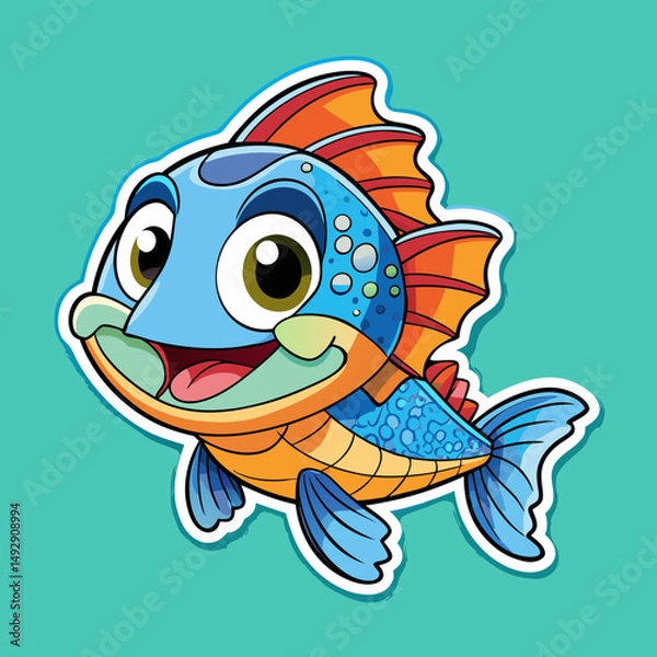 Obraz cartoon fish cartoon