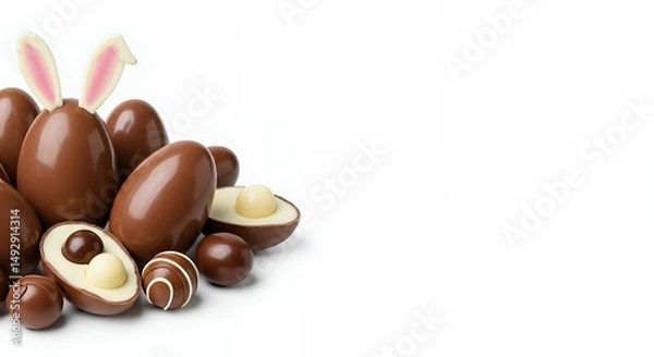 Obraz Chocolate easter eggs