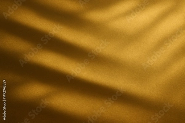 Obraz  Abstract golden silk fabric flowing creating luxurious atmosphere