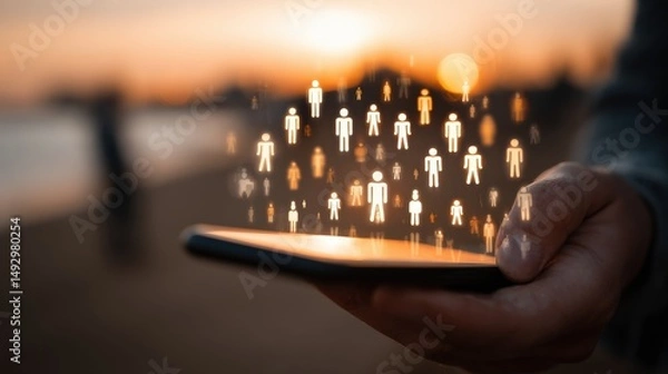 Fototapeta Digital Customer Personas: Smart Audience Targeting Solutions Unveiled