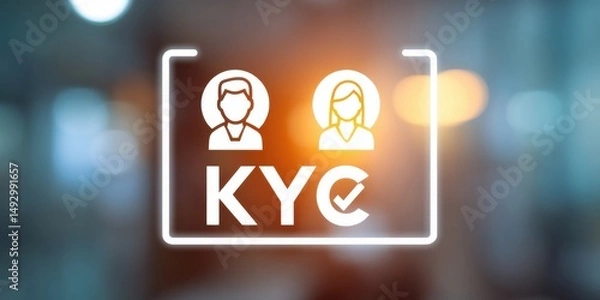 Fototapeta KYC Verification Process: Secure Customer Identification