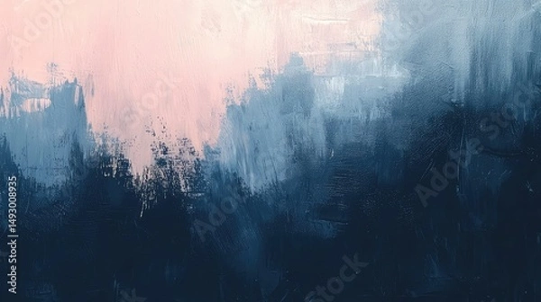 Obraz Stylish abstract background with oil paint in navy, rose gold, and charcoal