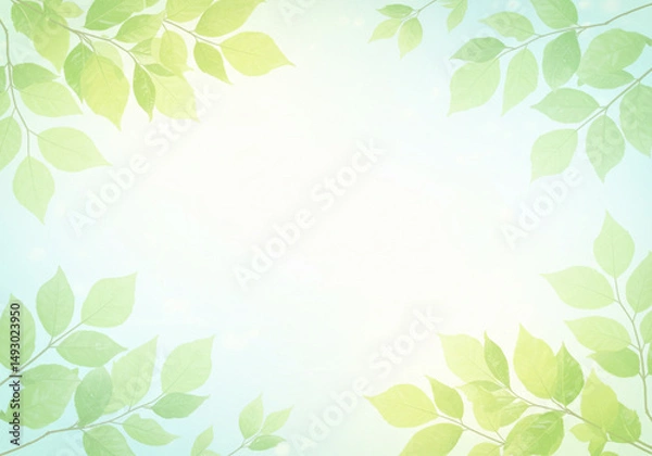 Fototapeta 葉っぱのフレーム