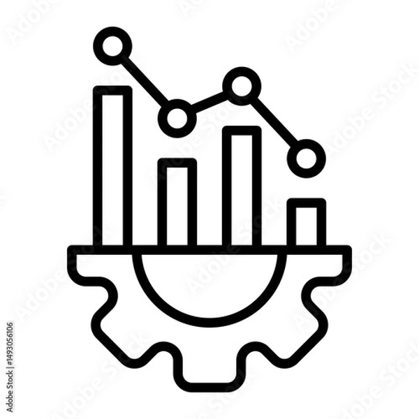 Fototapeta Measurement Vector Line Icon Design