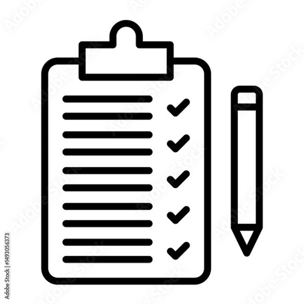 Fototapeta Requirement Vector Line Icon Design