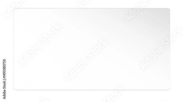 Fototapeta Realistic Transparent Glass, Window, Screen or Acrylic Panel with Glossy Finish and Light Reflections on Transparent Background