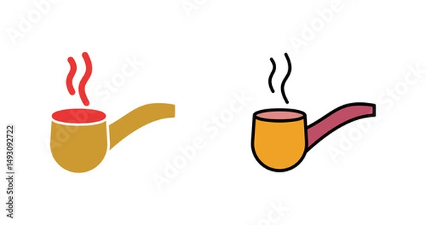 Obraz Smoke Pipe Icon Design