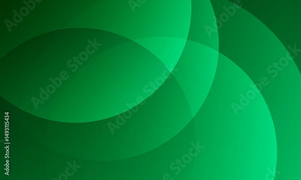 Fototapeta Abstract green background with circles. 