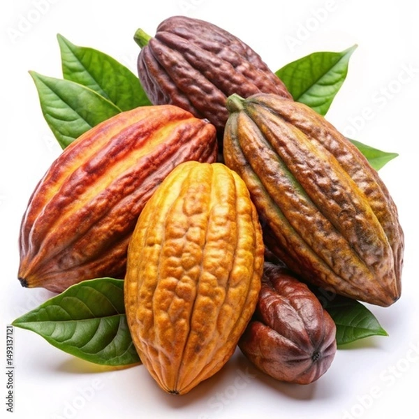 Obraz almonds with leaf