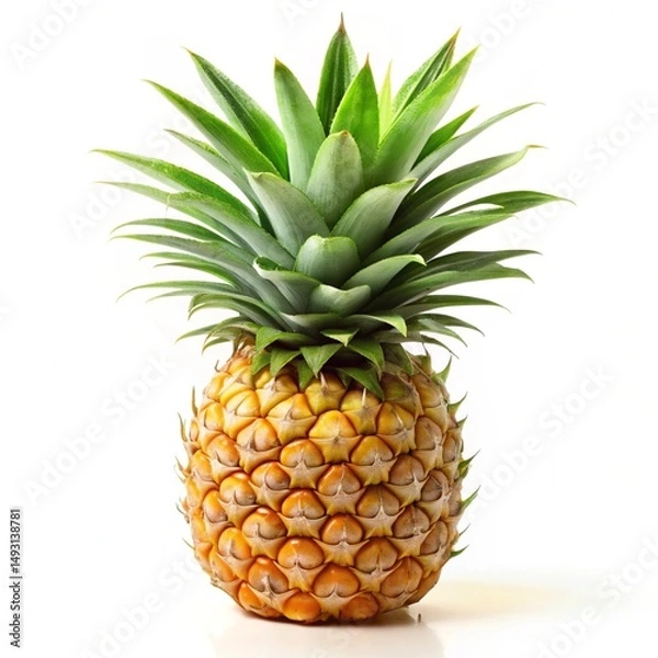 Fototapeta pineapple on white background