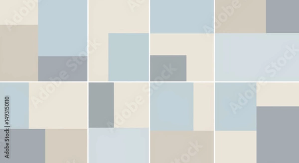 Obraz Abstract Geometric Pattern With Light Colors