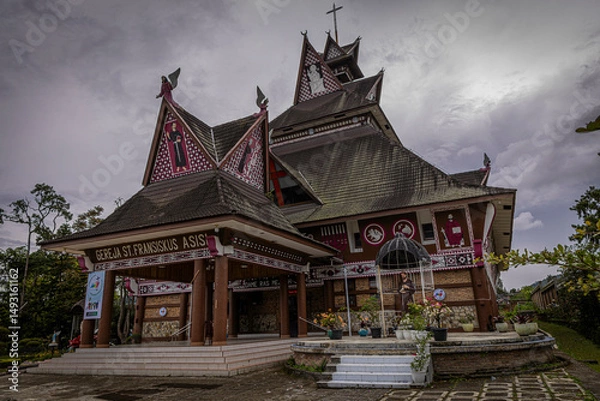 Fototapeta Gereja St Fransiskus Asisi @ Berastagi, Indonesia