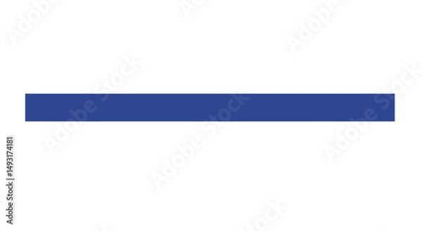 Obraz Solid Horizontal Blue Line