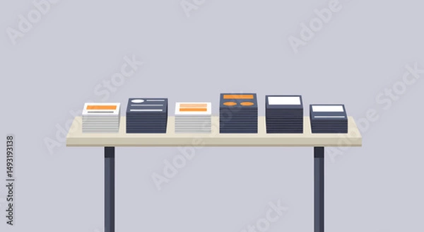 Obraz Pixelated Technology Devices On Light Table