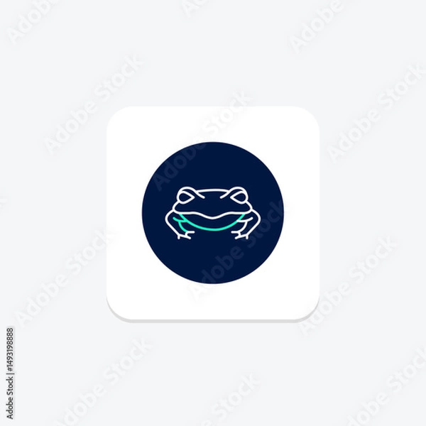 Fototapeta Pacman Frog, vector, pixel perfect, illustrator file