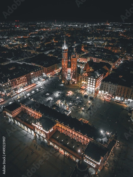 Obraz aerial view of cracow