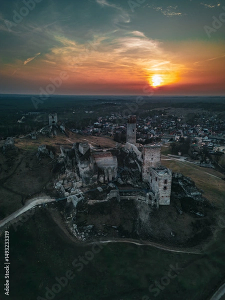 Obraz aerial view of castle