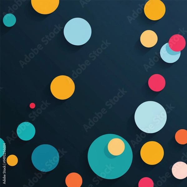 Fototapeta abstract background with circles