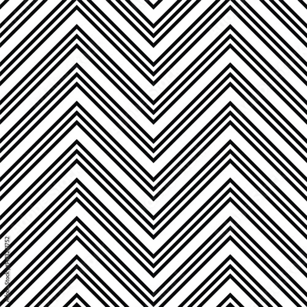 Fototapeta Simply seamless waves pattern design for decorating wallpaper, wrapping paper, fabric, backdrop and etc.