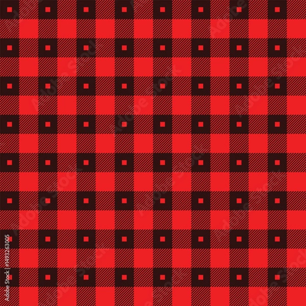 Fototapeta Simply seamless check pattern design for decorating, wallpaper, wrapping paper, fabric, backdrop and etc