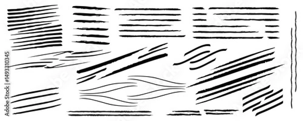 Fototapeta Procreate Brush Line Art Practice Sheet – Stroke Variations, Pressure Sensitivity, Flow Control & Inking Exercises for Digital Artists