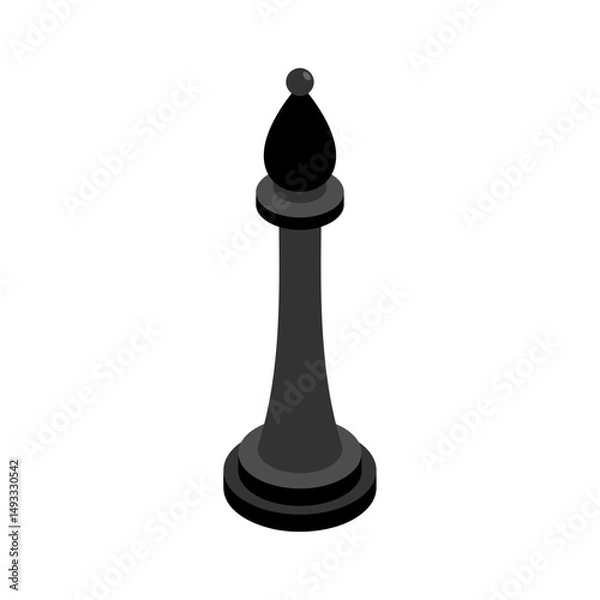 Obraz Elephant Chess piece isolated. Piece for playing chess