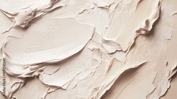 Obraz Elegant Neutral Beige Abstract Paint Texture Background Swirls Modern Minimalist Design Artistic Wall Art Cream Palette 