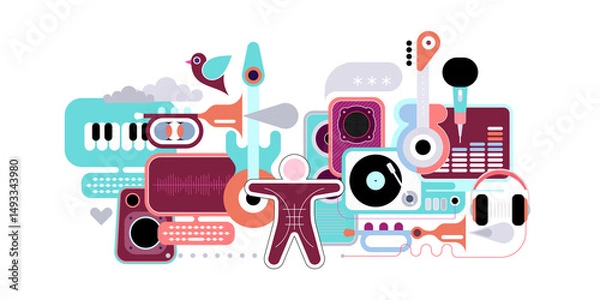 Obraz Modern Music Composition