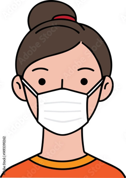 Fototapeta 마스크쓴사람